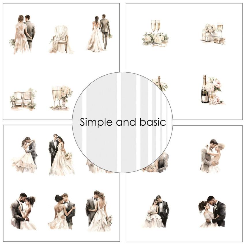 Simple and Basic - Designpapier "All that Love" Paper Pack 6x6 Inch - 24 Bogen 