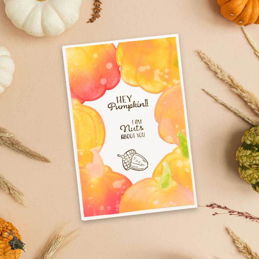 Vaessen Creative - Stempelset "Hey Kürbis" Clear Stamps