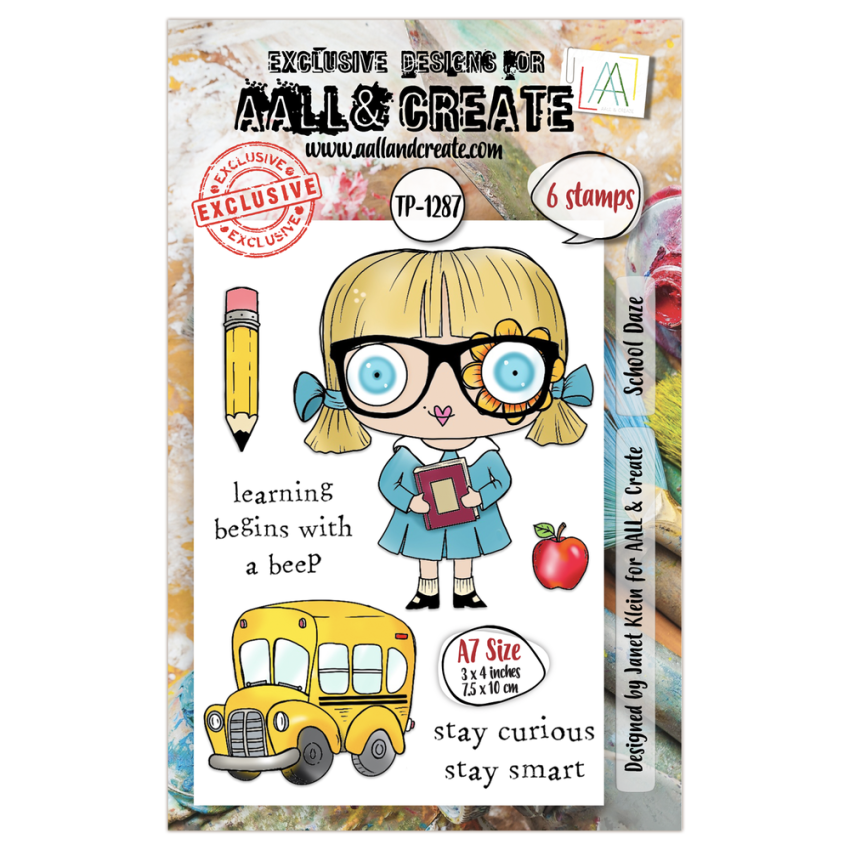 AALL and Create - Stempelset A7 "School Daze" Clear Stamps