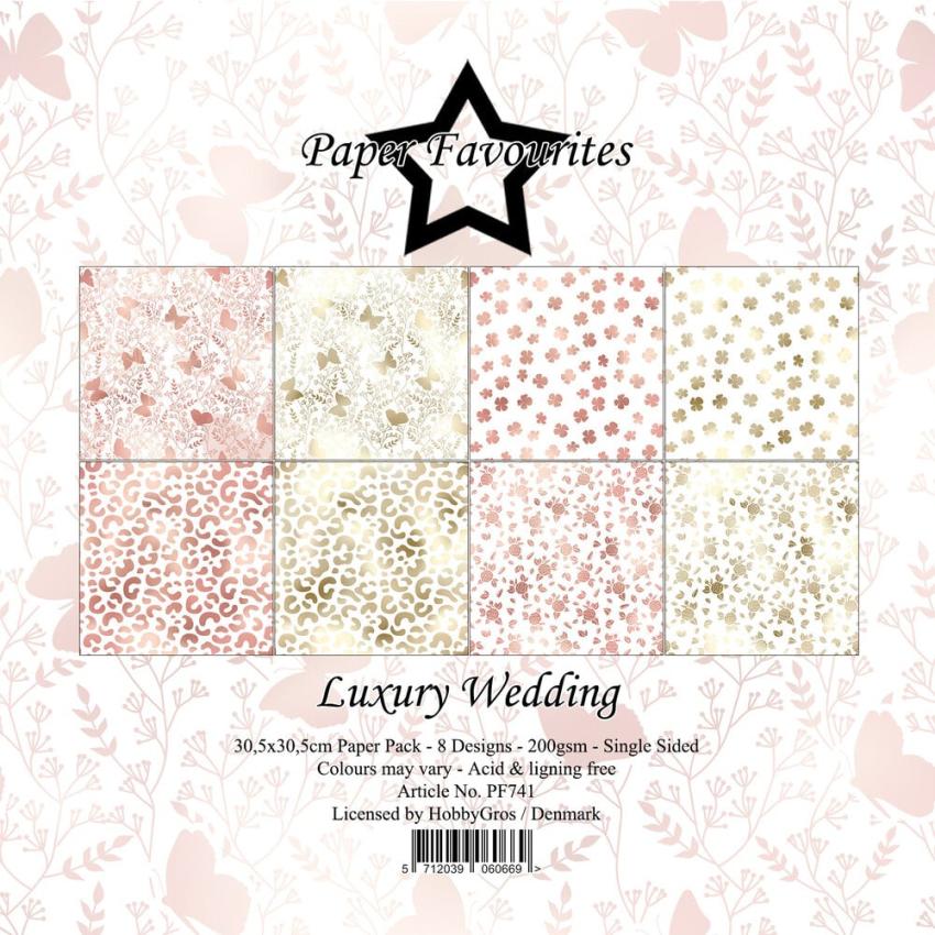 Paper Favourites - Designpapier "Luxury Wedding" Paper Pack 12x12 Inch 8 Bogen