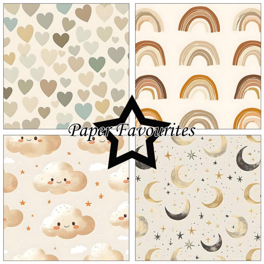 Paper Favourites - Designpapier "Newborn" Paper Pack 12x12 Inch 8 Bogen