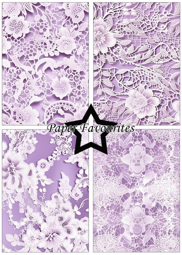 Paper Favourites - Designpapier "Bridal Lace" Paper Pack A5 - 24 Bogen