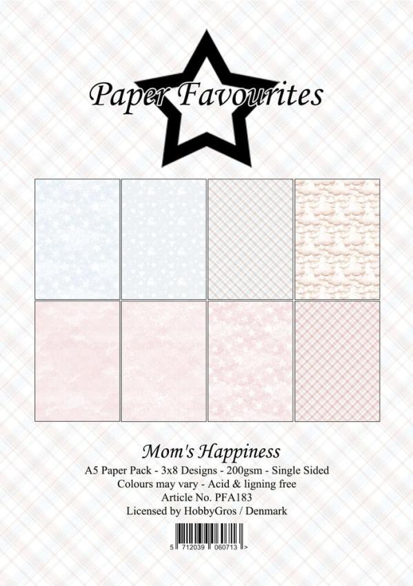 Paper Favourites - Designpapier "Mom's Happiness" Paper Pack A5 - 24 Bogen