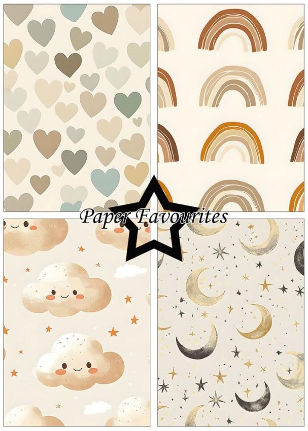 Paper Favourites - Designpapier "Newborn" Paper Pack A5 - 24 Bogen