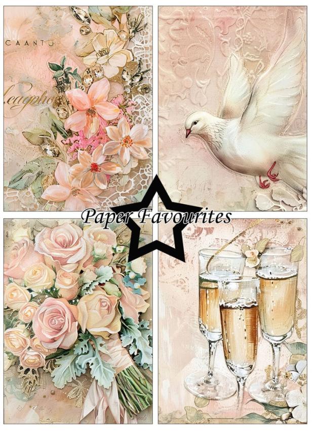 Paper Favourites - Designpapier "Wedding Art" Paper Pack A6 - 24 Bogen