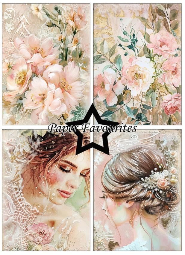 Paper Favourites - Designpapier "Wedding Art" Paper Pack A6 - 24 Bogen