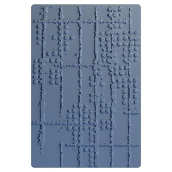 Sizzix - 3D Prägefolder "Dot Matrix" Embossing Folder Design by Seth Apter