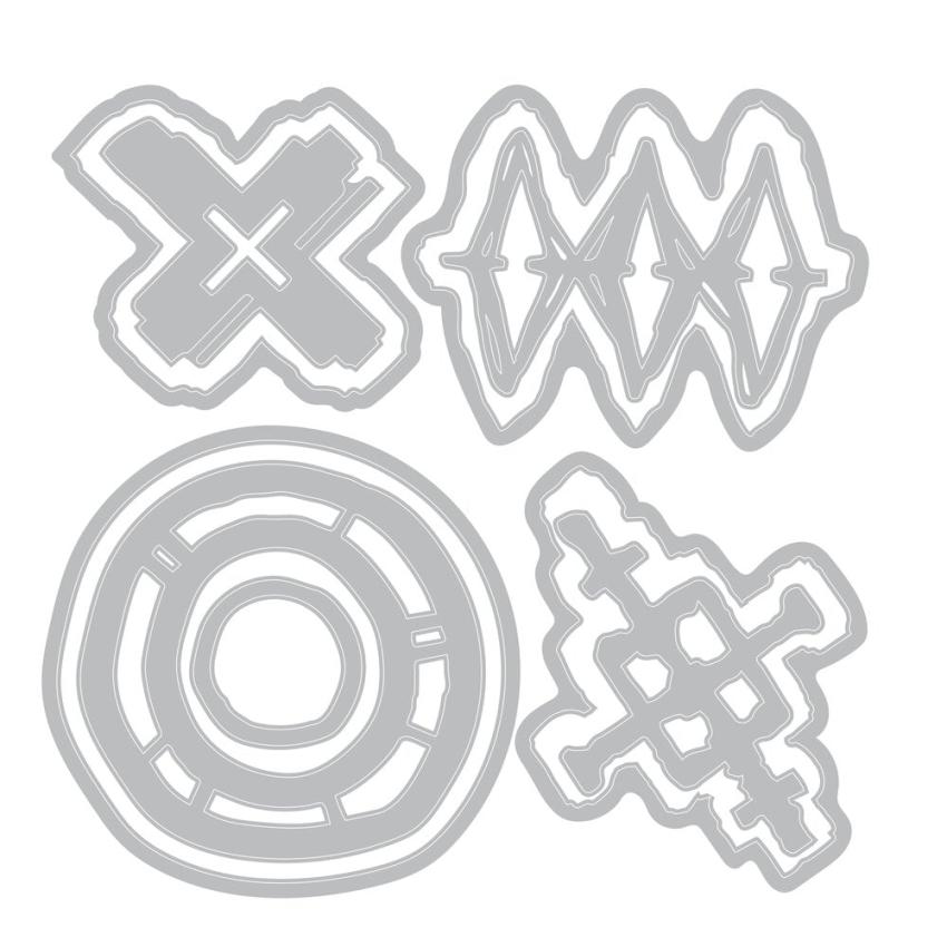 Sizzix - Stanzschablone "Roundabouts" Thinlits Craft Dies by Seth Apter