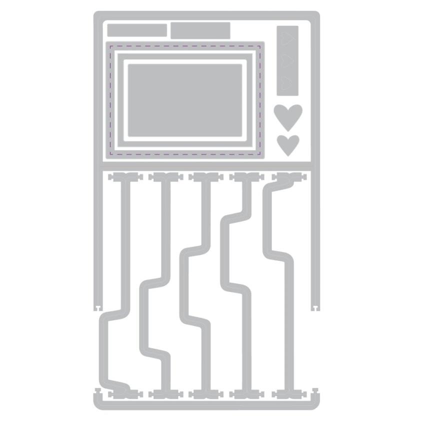 Sizzix - Stanzschablone "Snap and Swap File Folders" Thinlits Craft Dies by 49 and Market