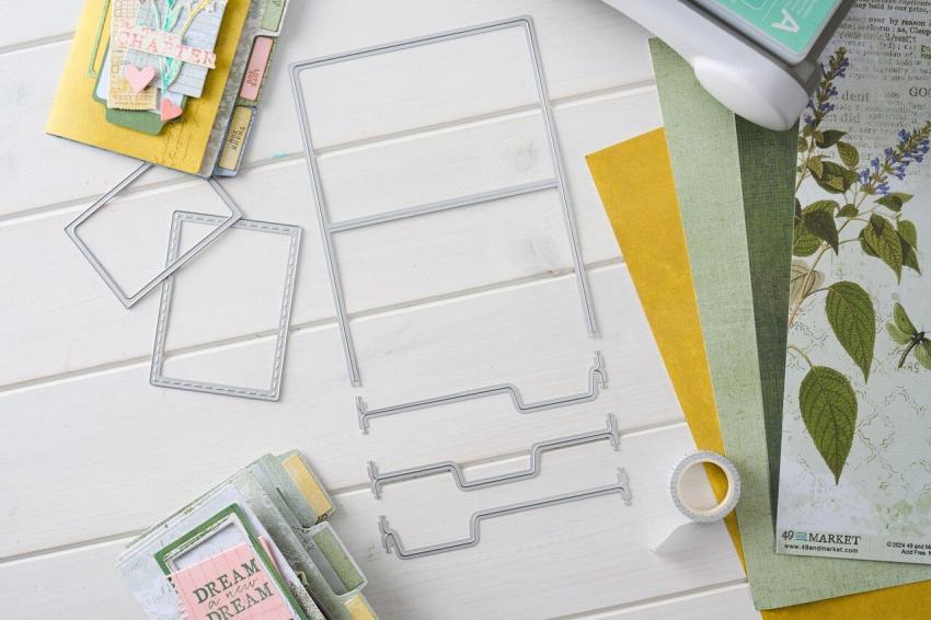 Sizzix - Stanzschablone "Snap and Swap File Folders" Thinlits Craft Dies by 49 and Market