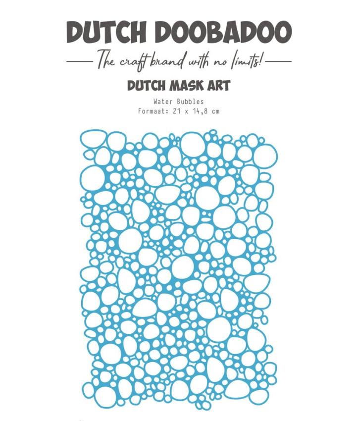 Dutch Doobadoo - Schablone A5 "Water Bubbles" Stencil - Dutch Mask Art