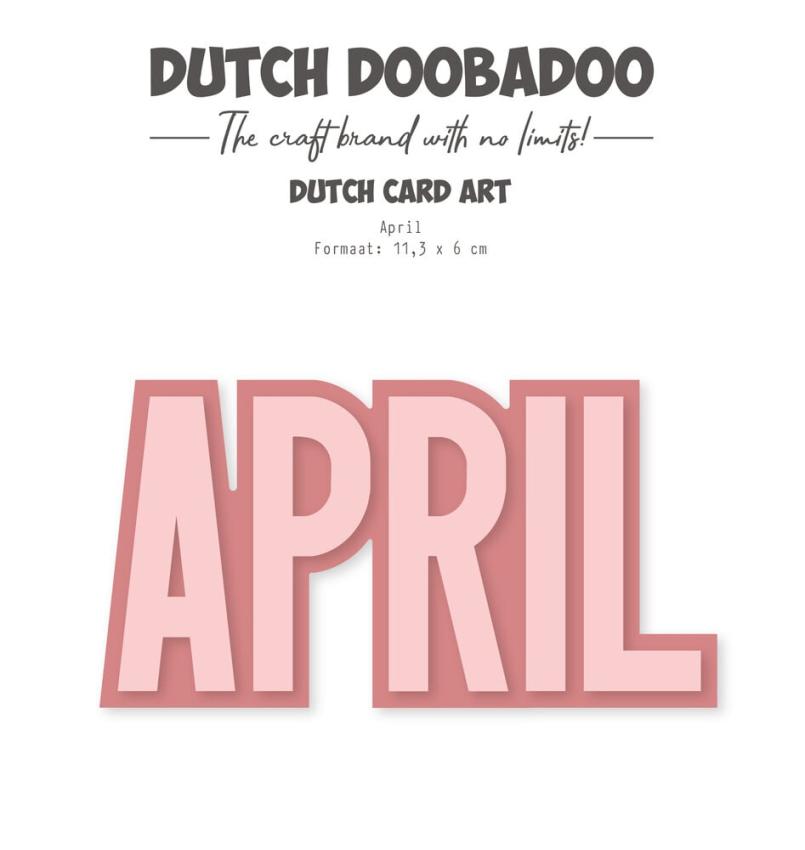 Dutch Doobadoo - Schablone A5 "April" Stencil - Dutch Card Art