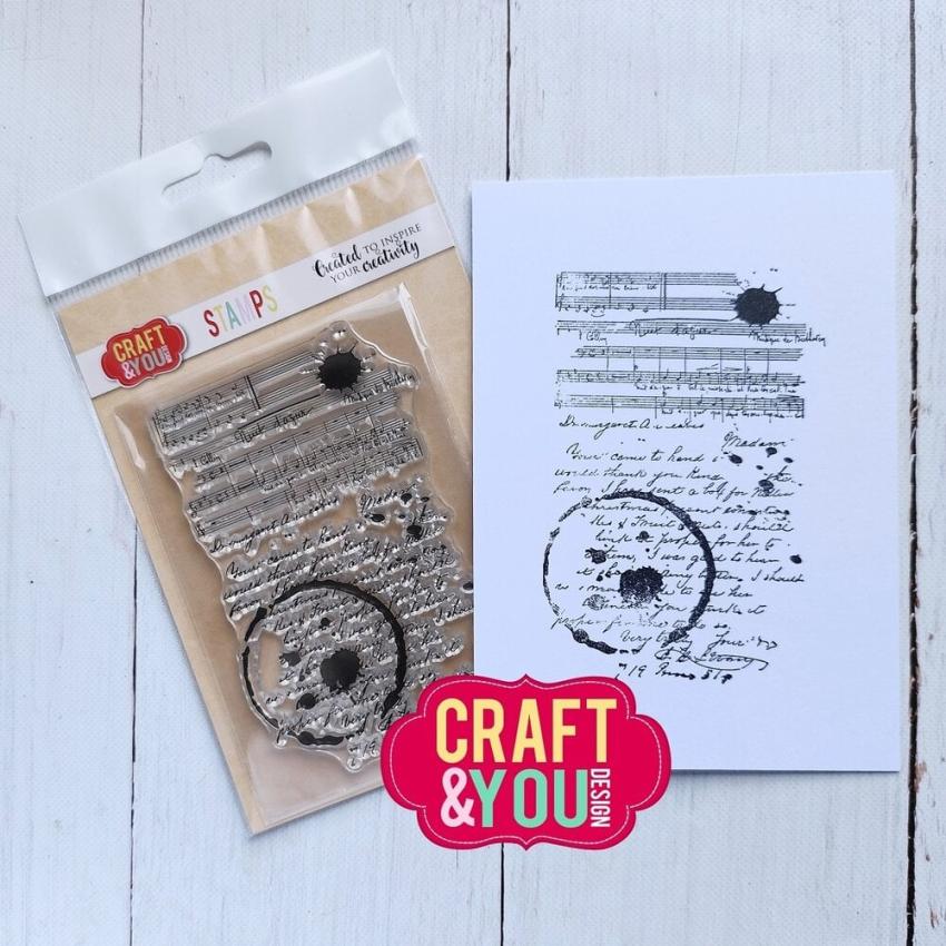Craft & You Design - Stempel "Stains on the Letters" Clear Stamps