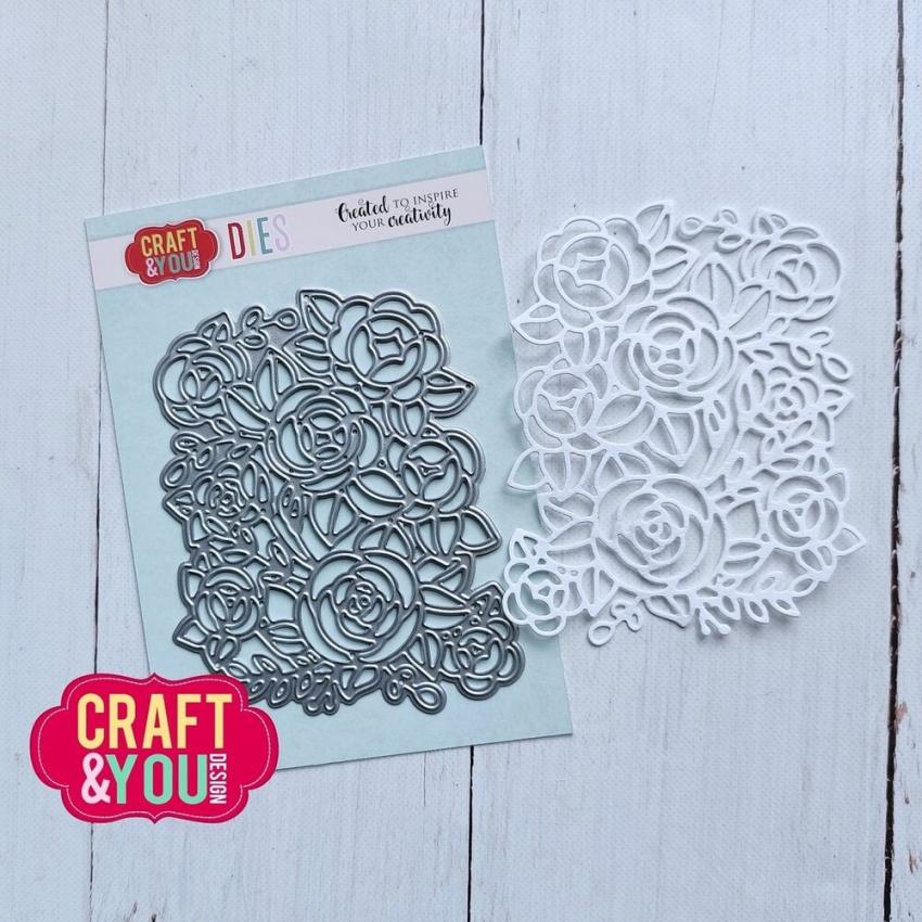 Craft & You Design - Stanzschablone "Flower Background" Dies