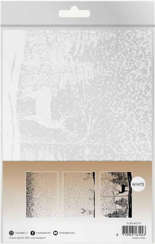 Studio Light - Pergamentpapier "Winter Wonderland" Vellum 8x8 Inch ( 20,3x20,3 cm ) - 6 Bogen