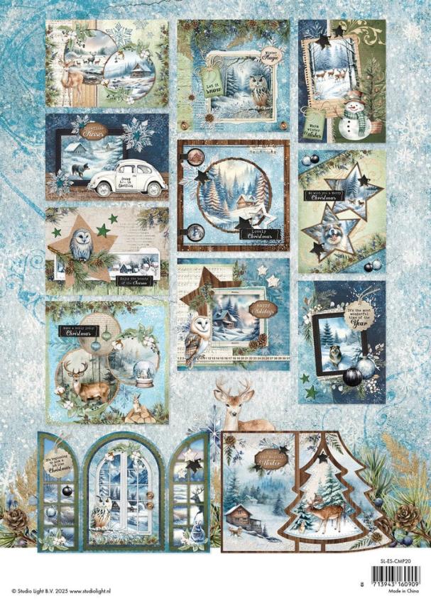 Studio Light  "Winter Wonderland" Cardmaking Pad A4