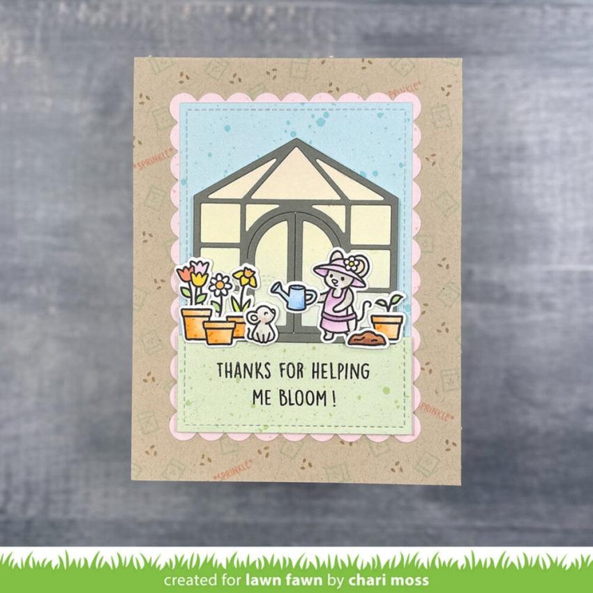 Lawn Fawn - Stempelset "Garden Mouse" Clear Stamp