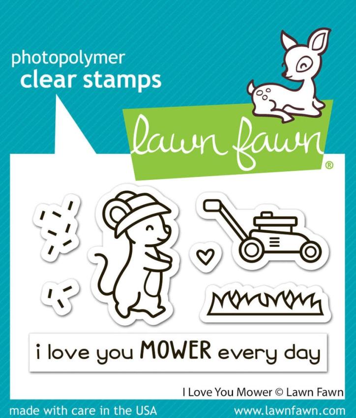 Lawn Fawn - Stempelset "I Love You Mower" Clear Stamp