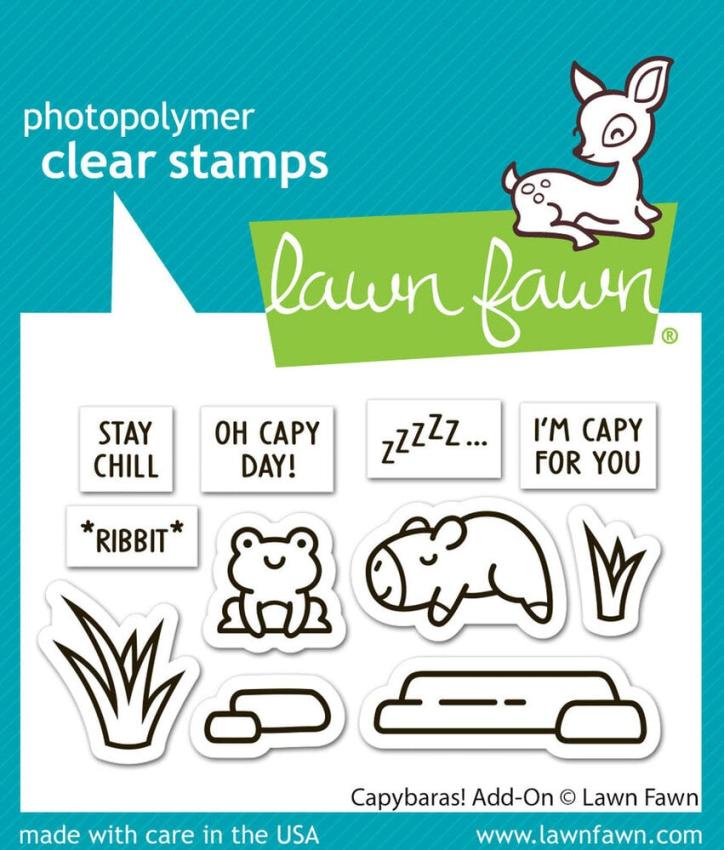 Lawn Fawn - Stempelset "Capybaras!" Clear Stamp Add-On