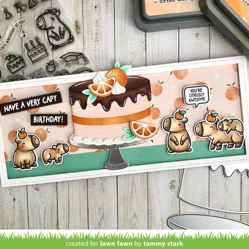 Lawn Fawn - Stempelset "Capybaras!" Clear Stamp Add-On