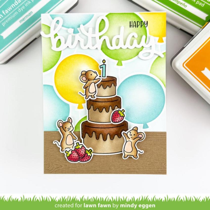 Lawn Fawn - Stempelset "Cake It Easy" Clear Stamp Add-On