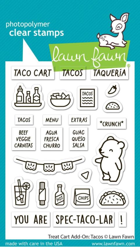 Lawn Fawn - Stempelset "Treat Cart" Clear Stamp Add-On