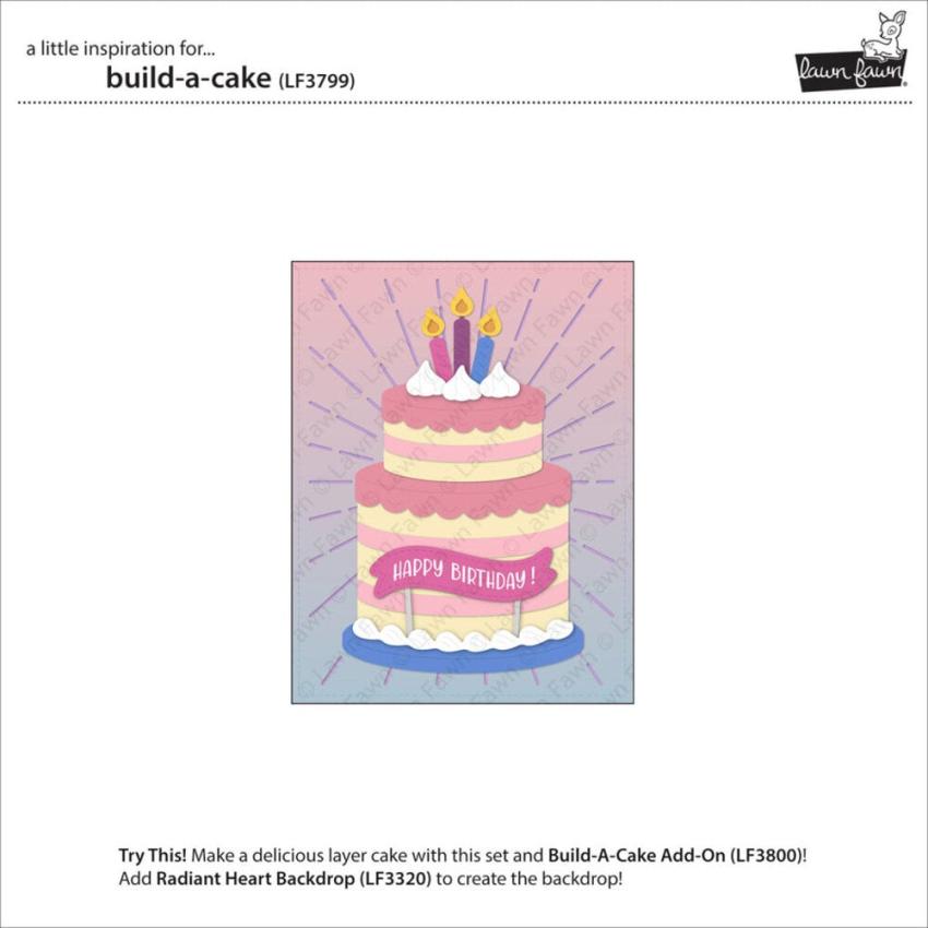 Lawn Fawn - Stanzschablone "Build-A-Cake" Dies