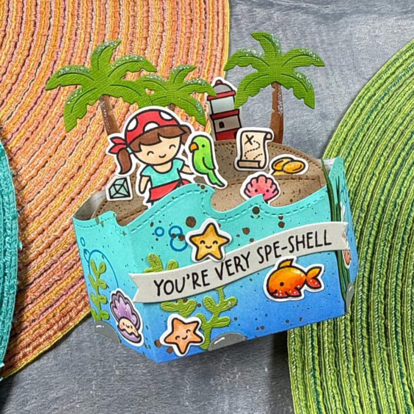Lawn Fawn - Stanzschablone "Platform Pop-Up Palm Tree Inserts" Dies