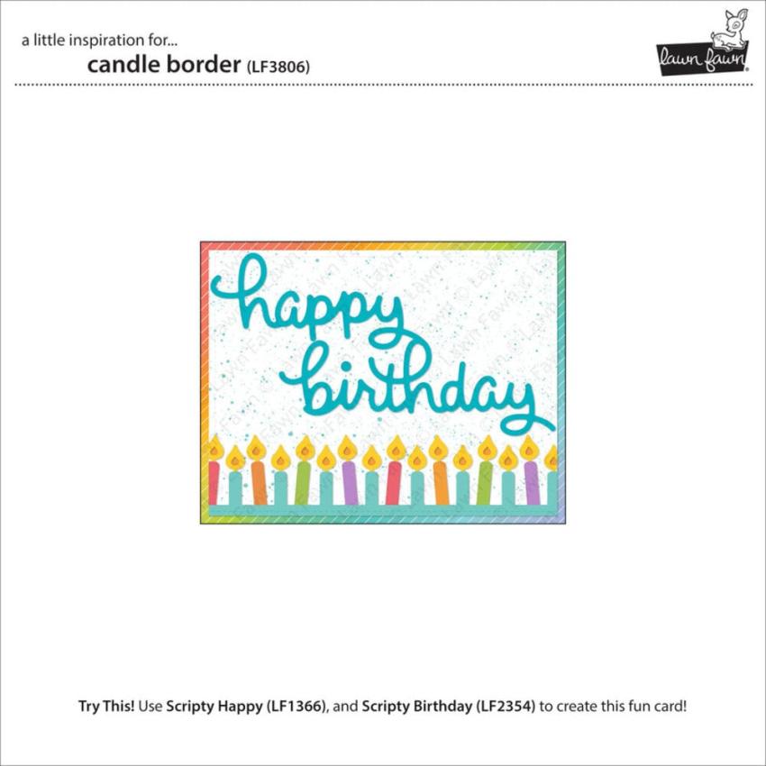 Lawn Fawn - Stanzschablone "Candle Border" Dies