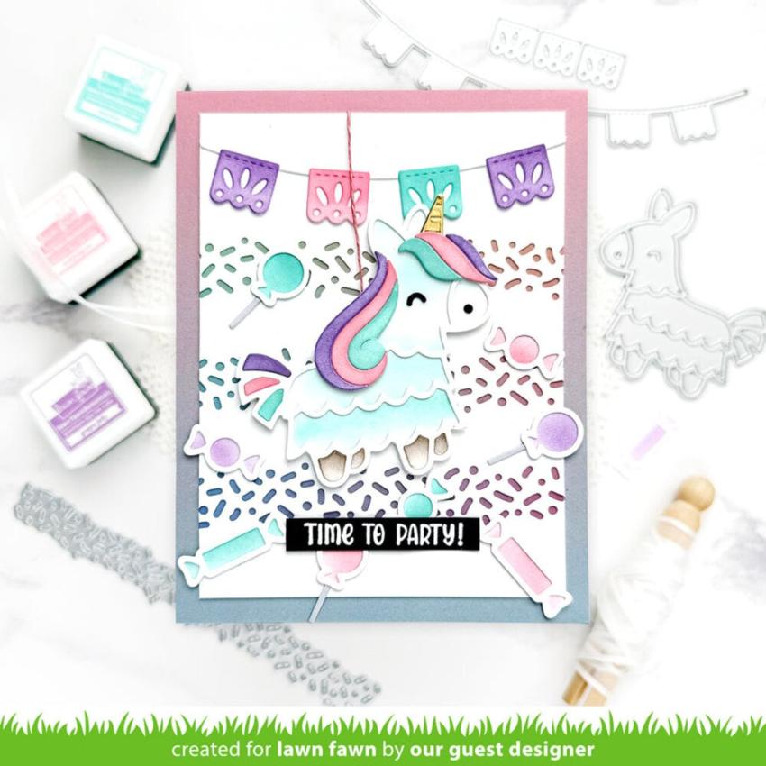 Lawn Fawn - Stanzschablone "Fiesta Banner Border" Dies