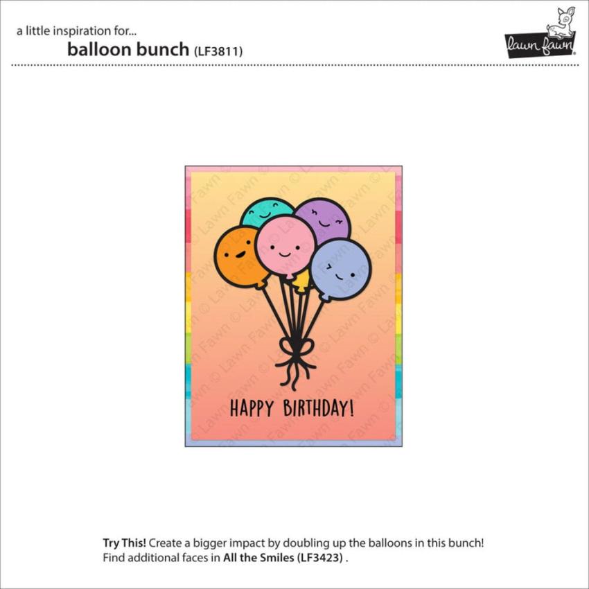 Lawn Fawn - Stanzschablone "Balloon Bunch" Dies
