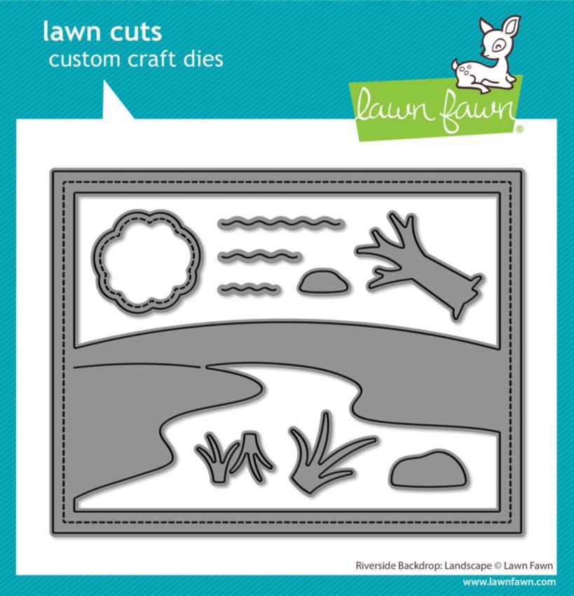 Lawn Fawn - Stanzschablone "Riverside Backdrop Landscape" Dies