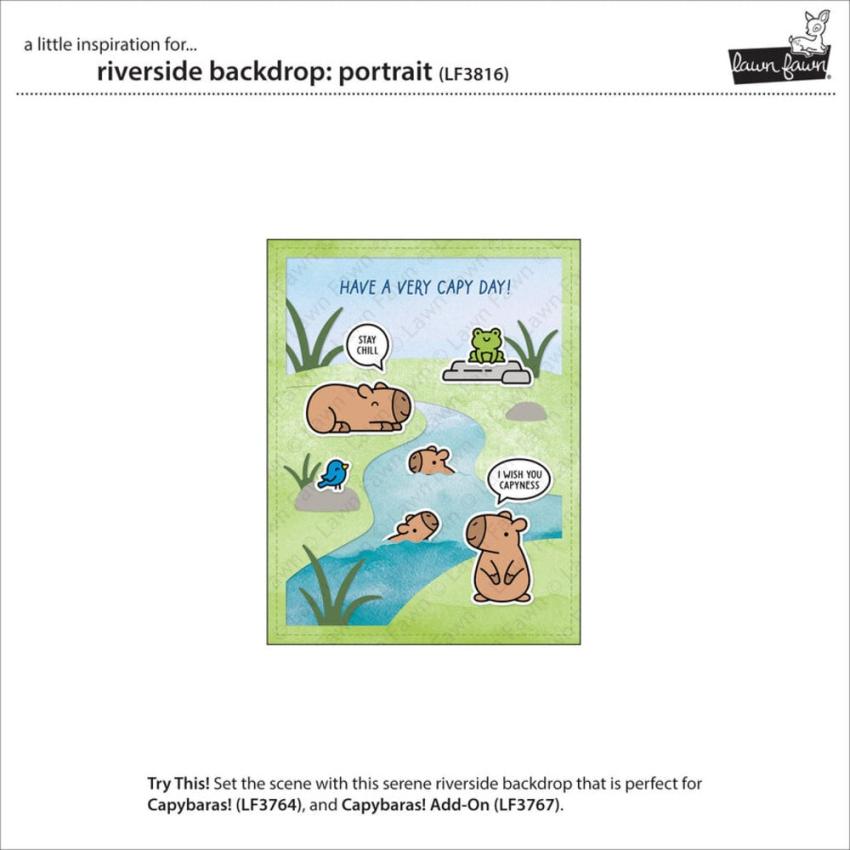 Lawn Fawn - Stanzschablone "Riverside Backdrop Portrait" Dies