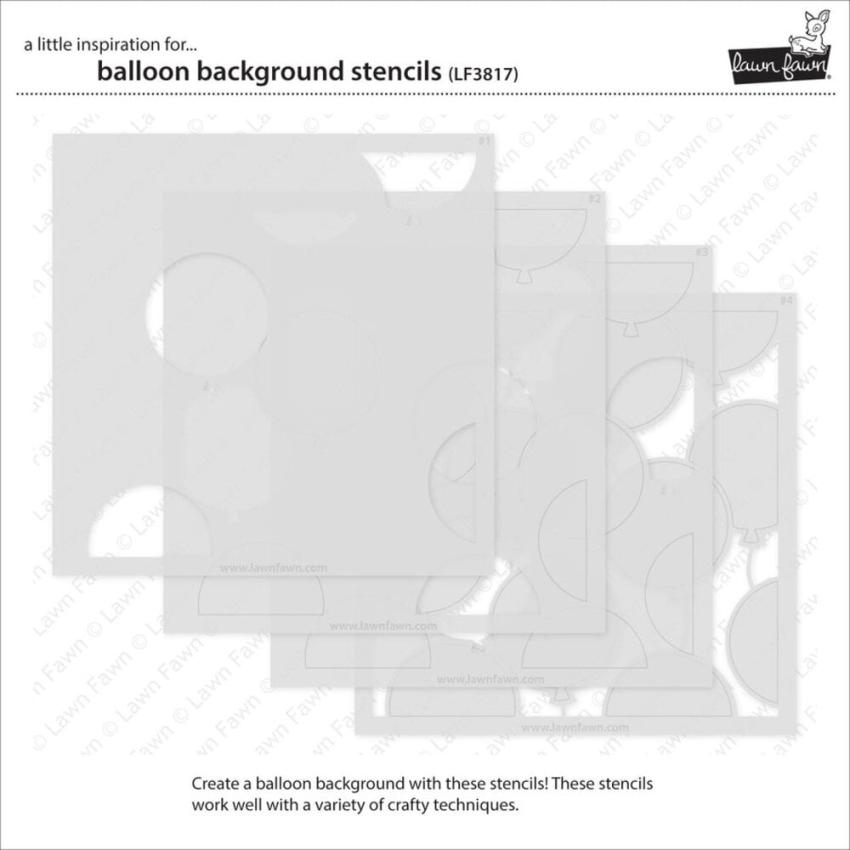 Lawn Fawn - Schablone "Balloon Background" Stencil