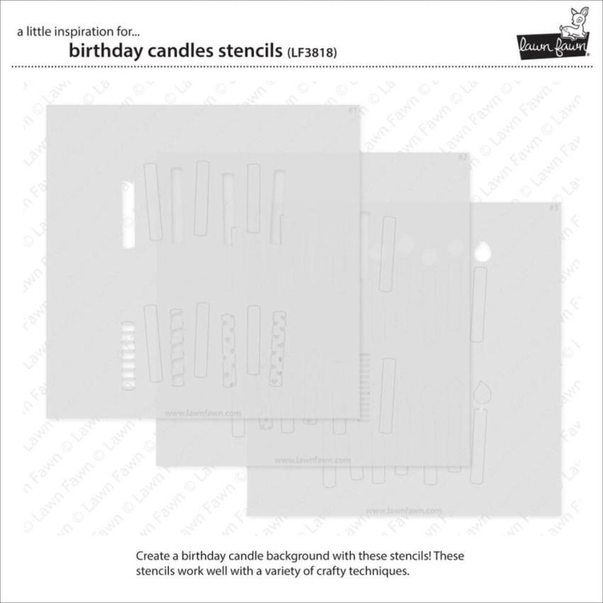 Lawn Fawn - Schablone "Birthday Candles" Stencil