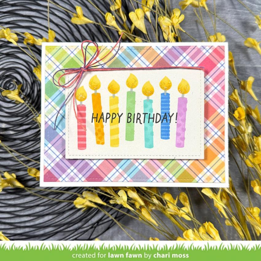 Lawn Fawn - Schablone "Birthday Candles" Stencil