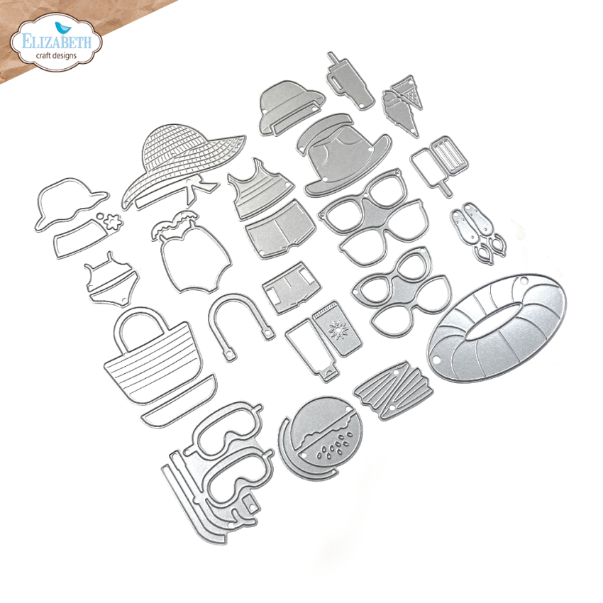 Elizabeth Craft Designs - Stanzschalone "Beach Accessories" Dies