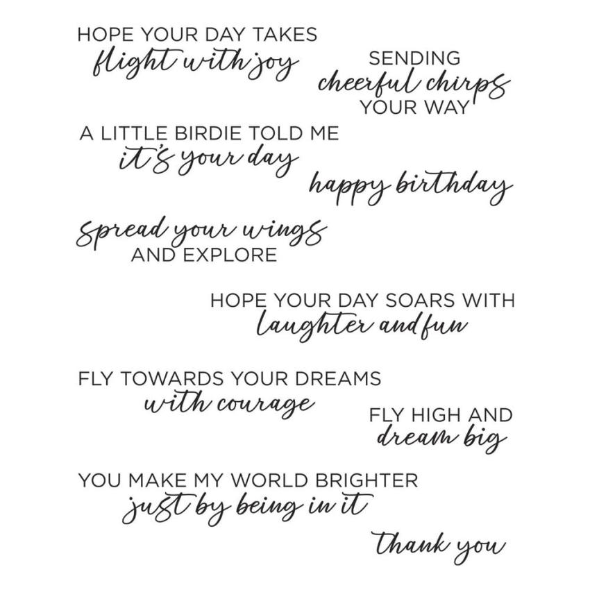 Spellbinders - Stempelset "Cheerful Chirps" Clear Stamps