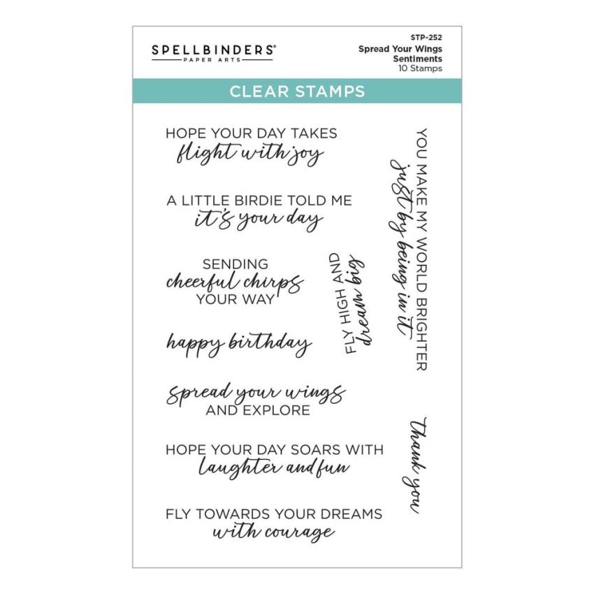 Spellbinders - Stempelset "Cheerful Chirps" Clear Stamps