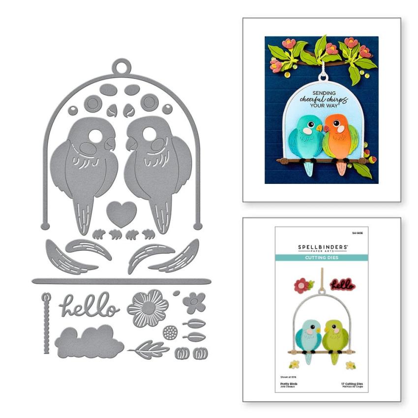 Spellbinders - Stanzschablone "Pretty Birds" Dies