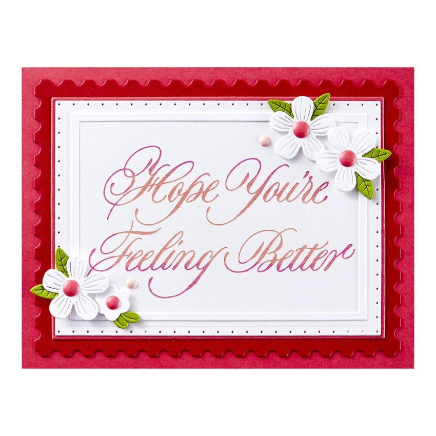 Spellbinders - Buchdrucktechnik "Copperplate Happy Everything" BetterPress Plate