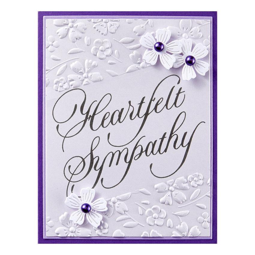 Spellbinders - Buchdrucktechnik "Heartfelt Sympathy" BetterPress Plate