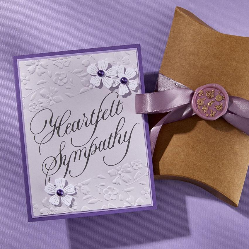 Spellbinders - Buchdrucktechnik "Heartfelt Sympathy" BetterPress Plate