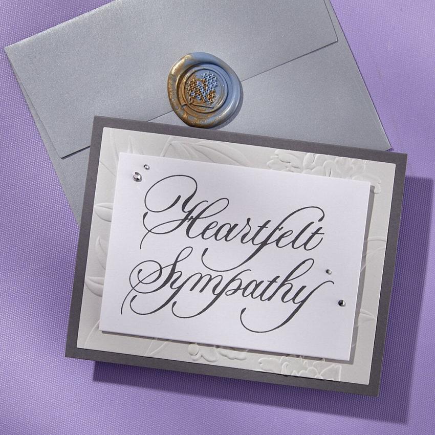 Spellbinders - Buchdrucktechnik "Heartfelt Sympathy" BetterPress Plate