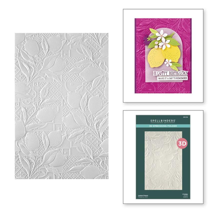 Spellbinders - Prägefolder "Lemon Fresco" Embossingfolder