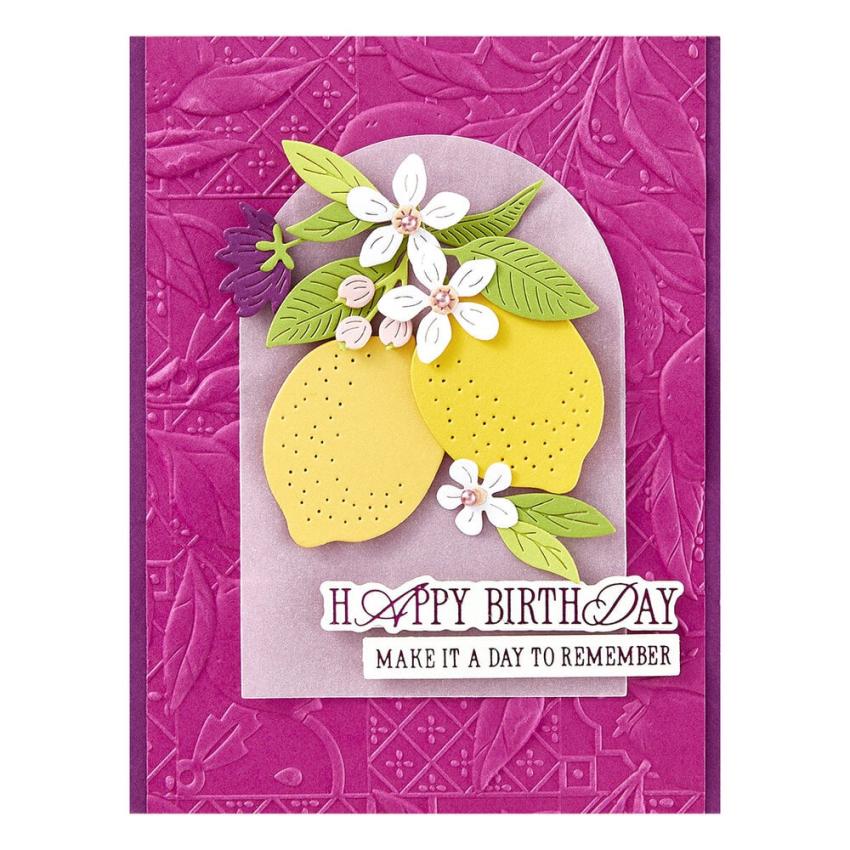 Spellbinders - Buchdrucktechnik "La Dolce Vita Sentiments" BetterPress Plate & Dies
