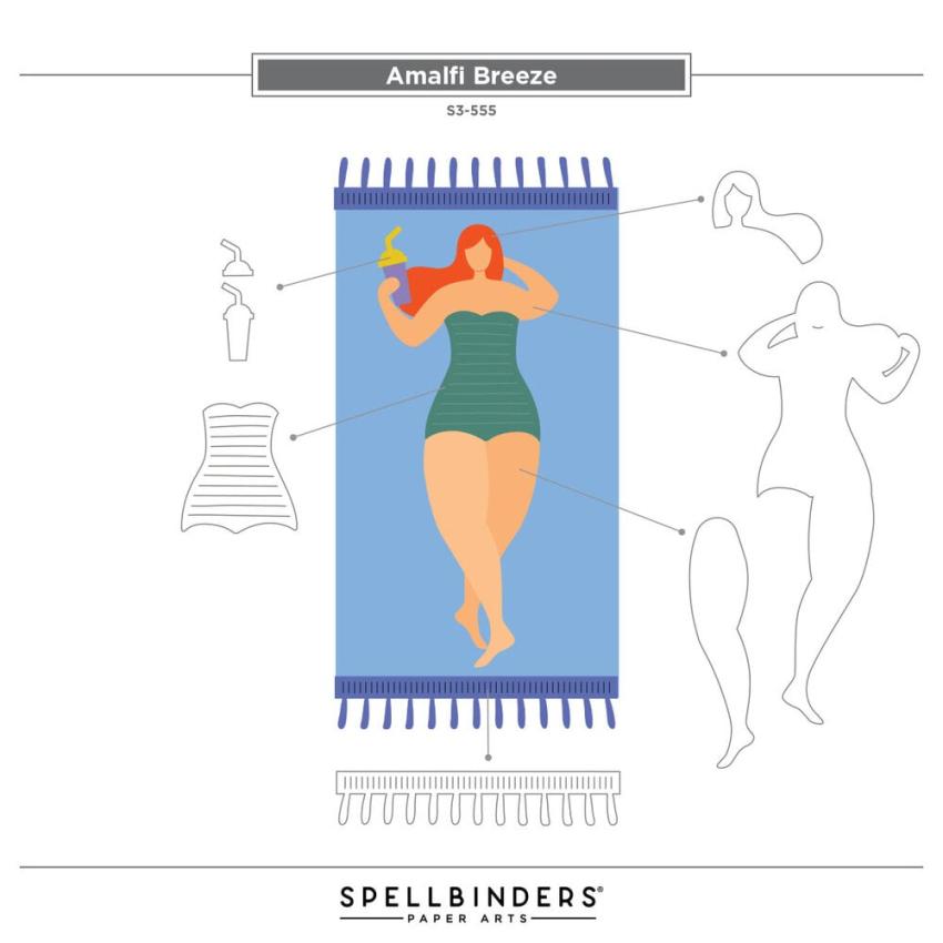 Spellbinders - Stanzschablone "Amalfi Breeze" Dies