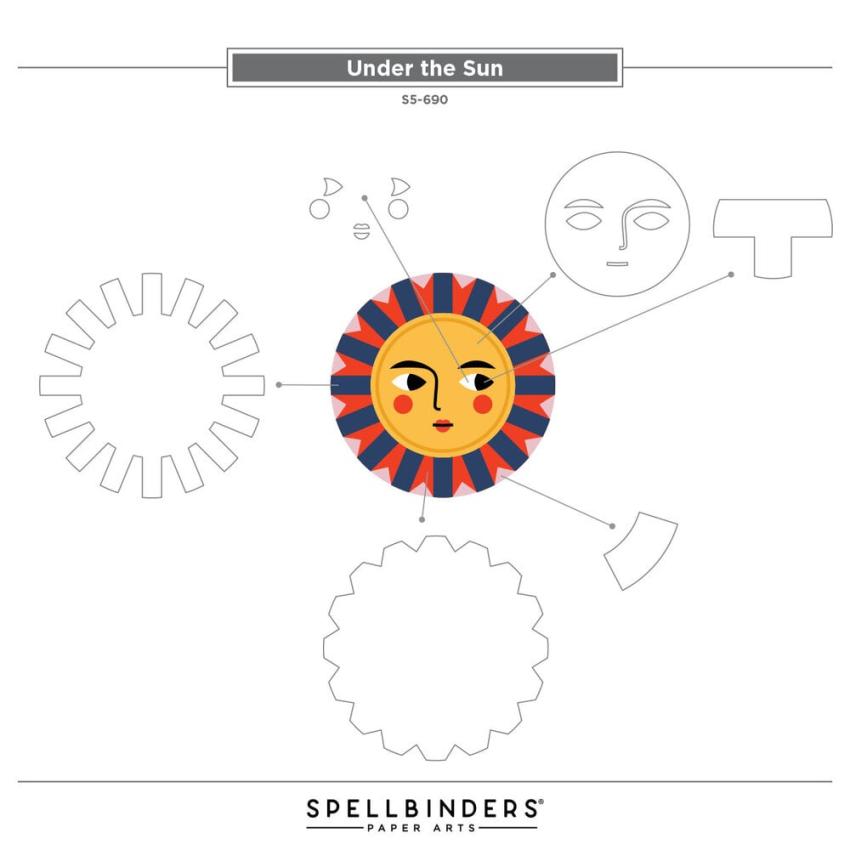 Spellbinders - Stanzschablone "Under the Sun" Dies