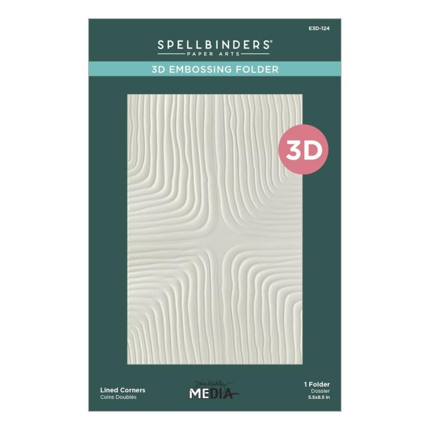 Spellbinders - Prägefolder "Lined Corners" Embossingfolder