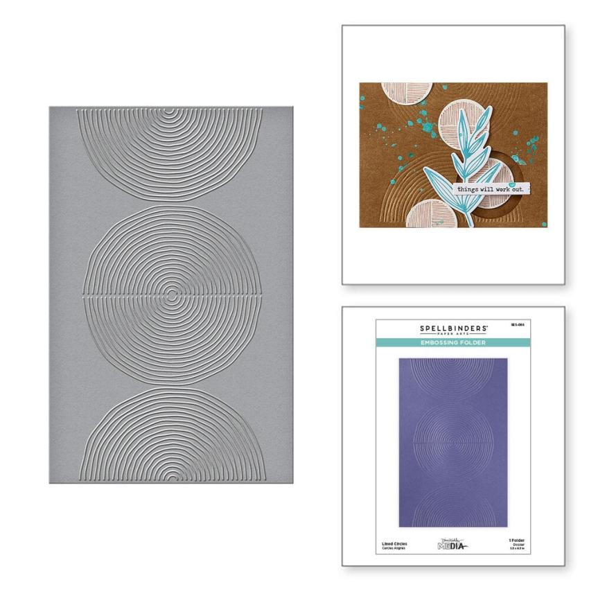 Spellbinders - Prägefolder "Lined Circles" Embossingfolder